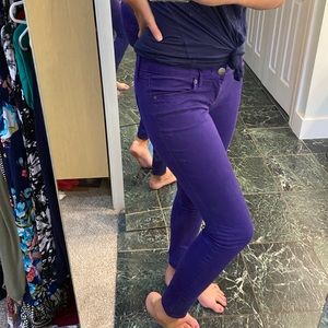 Purple Skinny Express Jeans size 4